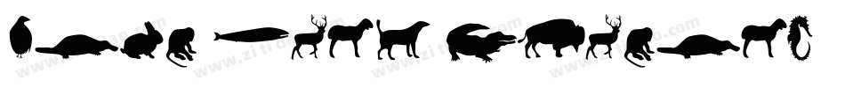 Farm Wild Animals字体转换